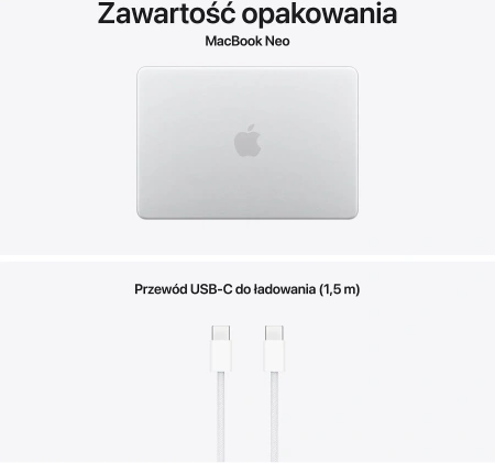 Apple MacBook Neo 13 cali: A18 Pro 6/5, 8GB, 256GB SSD